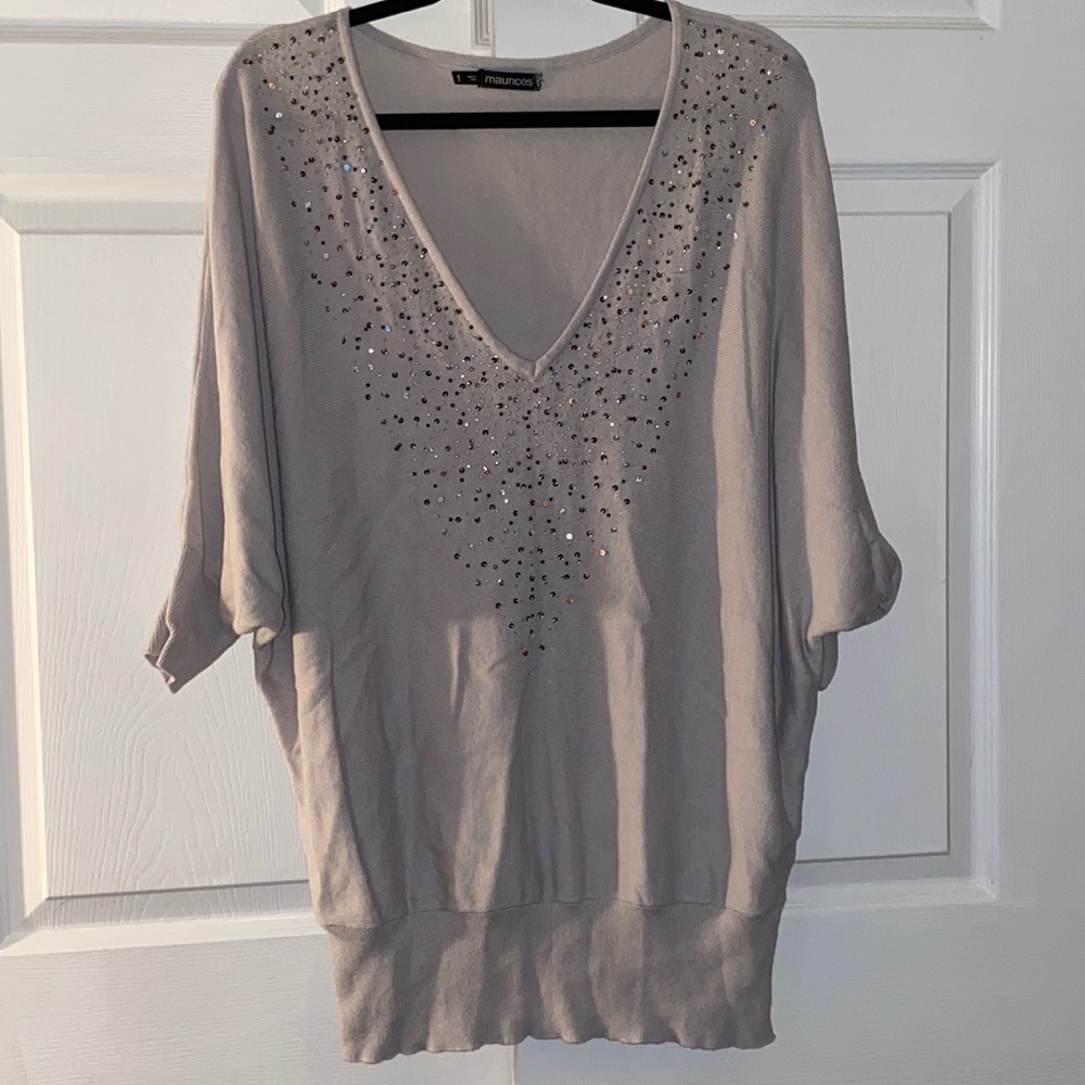 Maurices beaded sweater